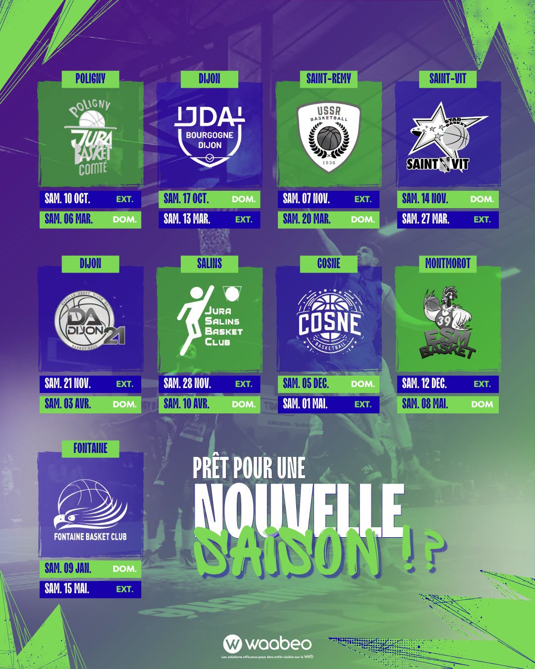 Curgy Basket Matchs saison 2026-2027